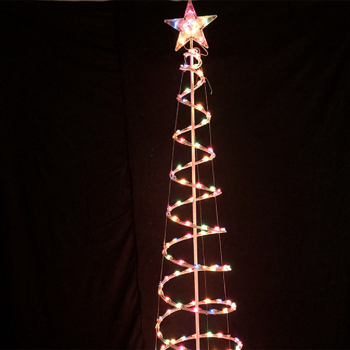 Värmekällan LED-spiralgran 180 cm med stjärna i toppen