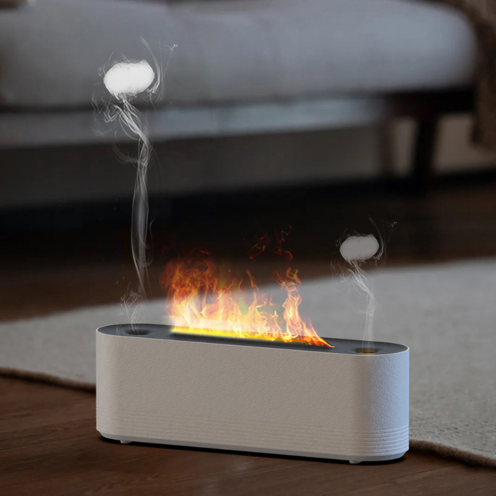 Vulkan diffuser med manetspray och tyst luftfuktning, USB