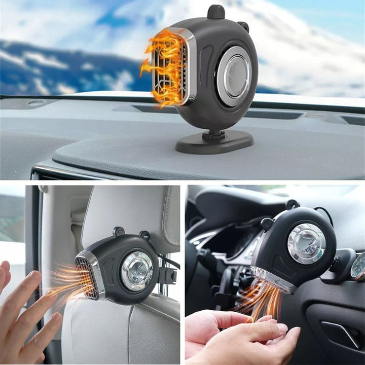 Värmekällan™ Bilvärmare 12V med 360° fäste och justerbart handtag