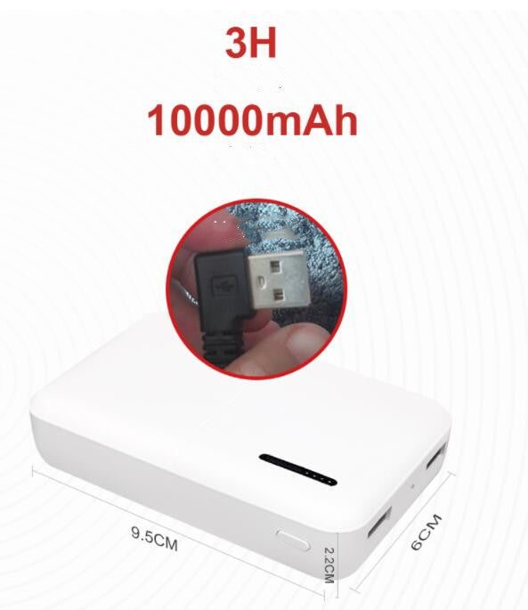 Uppvärmd sjal i korallfleece med USB och kolfiber