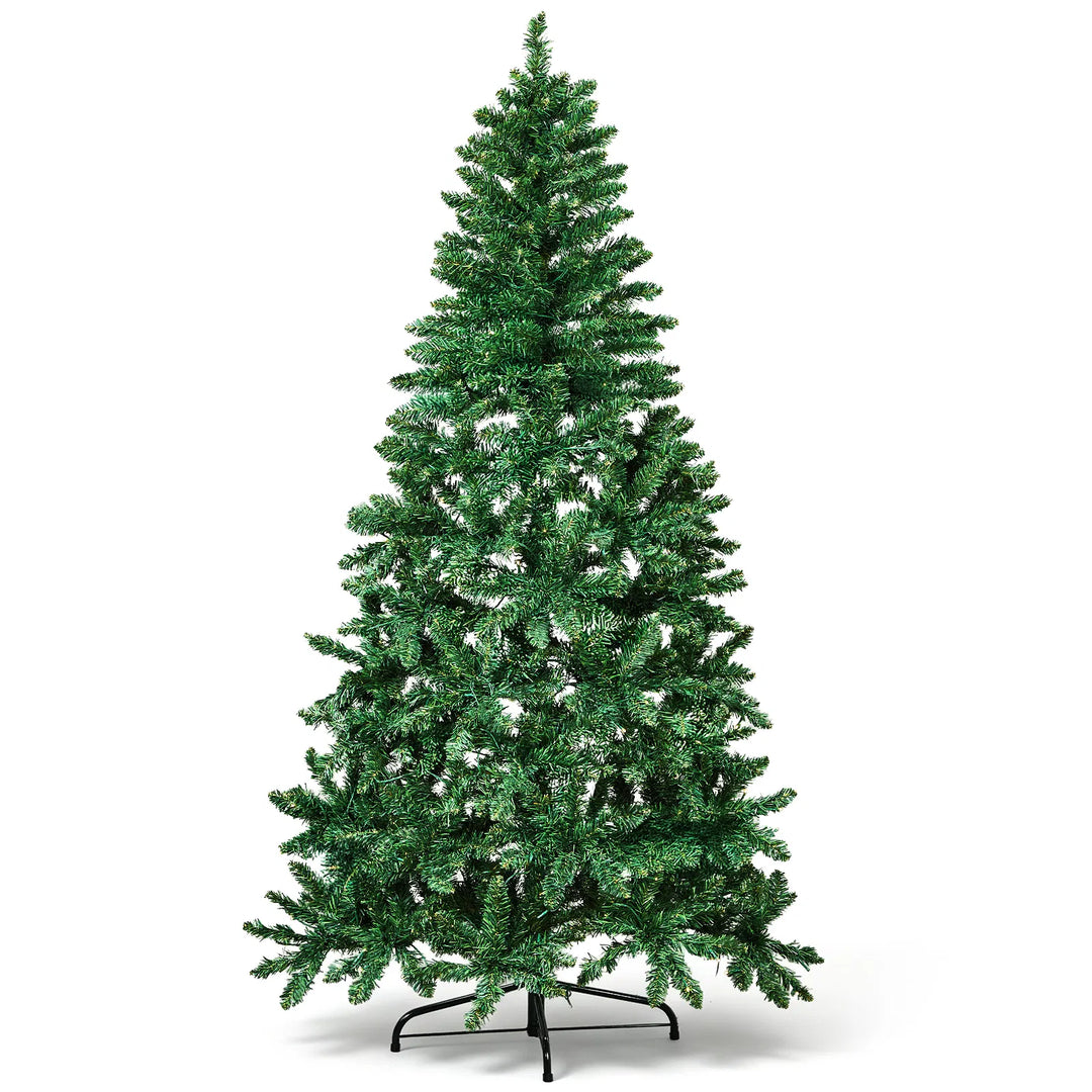 Halv julgran med platt baksida