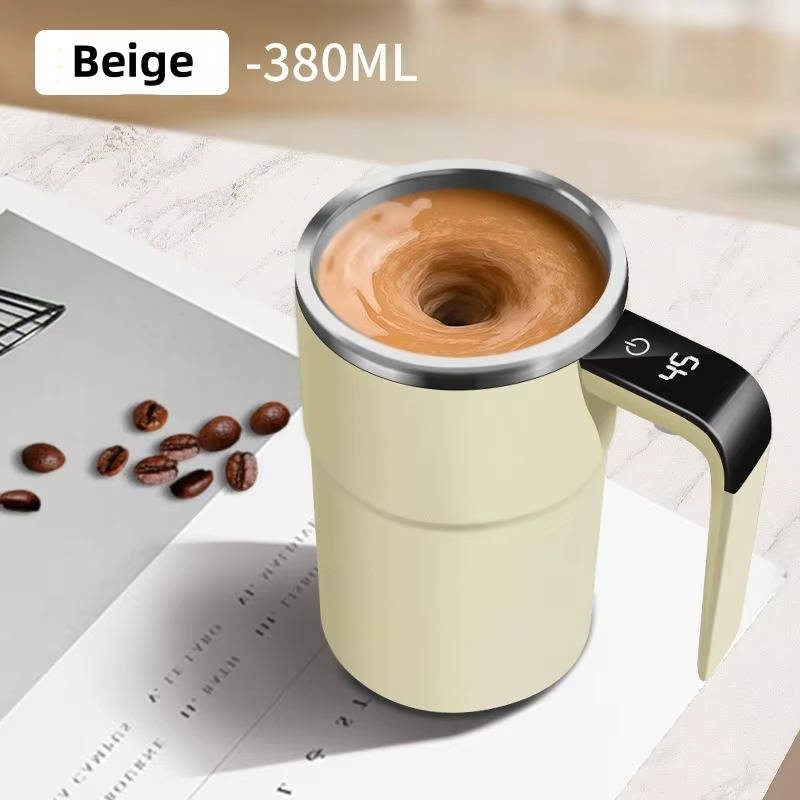 Värmekällan™ Uppvärmd resemugg med automatisk omrörning och temperaturdisplay