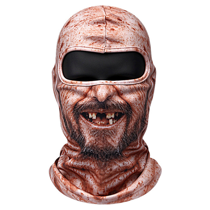 Rolig 3D-balaklava i fleece – varm skidmask med karaktär