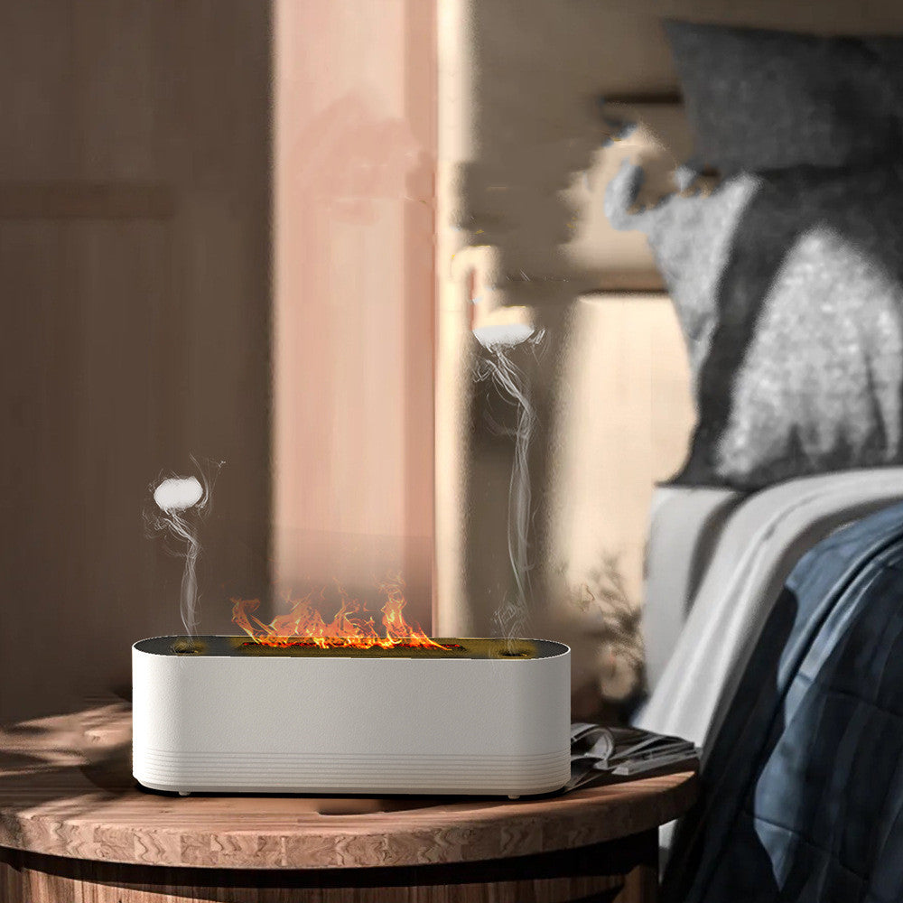 Vulkan diffuser med manetspray och tyst luftfuktning, USB