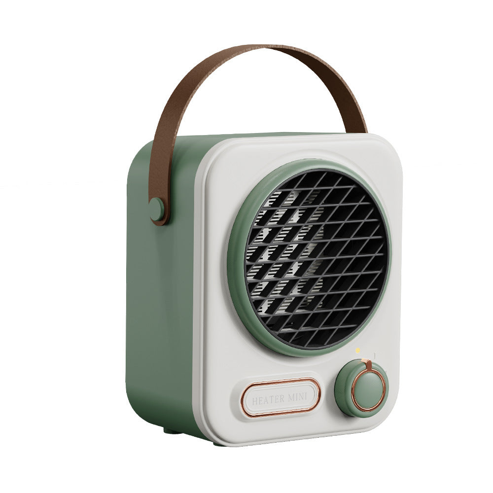 Retro värmefläkt med läderhandtag