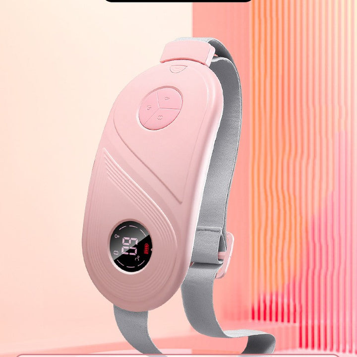 Rosa värmebälte med digital display