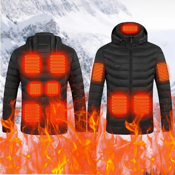 Värmekällan™ Lätt uppvärmd unisexjacka med flera värmezoner