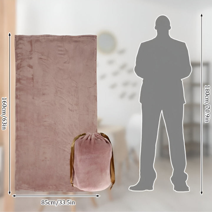 Värmekällan™ Trådlös USB-värmepläd i flanell med plats för två