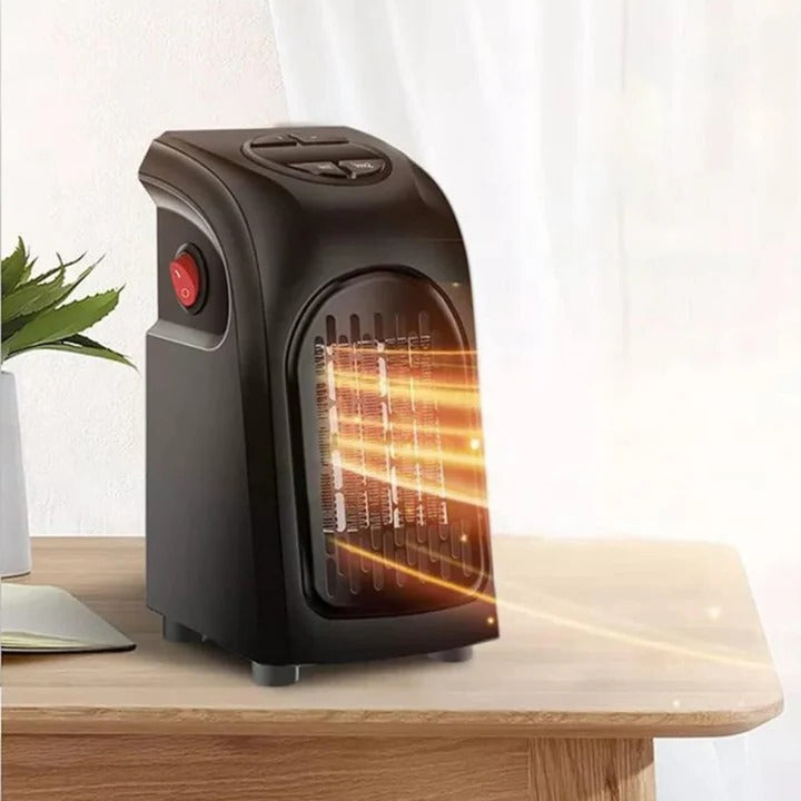 Värmekällan™ Värmefläkt för vägguttag med timer och termostat