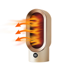 Värmekällan™ Bärbar värmefläkt 800 W med automatisk avstängning