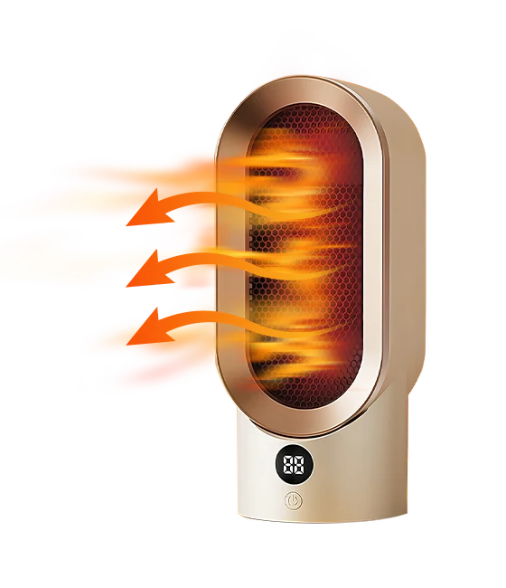 Värmekällan™ Bärbar värmefläkt 800 W med automatisk avstängning