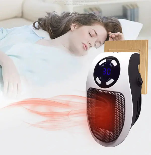 Värmekällan™ Digital minivärmare 500W med LED-display och timer