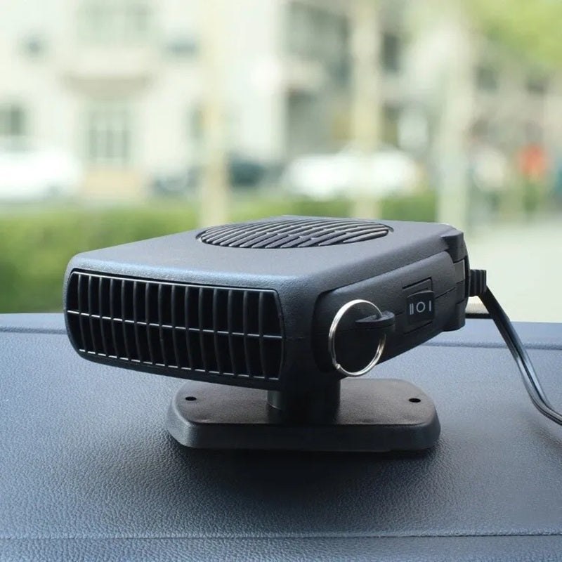 Värmekällan™ Bärbar bilvärmare 12V med halkfri 360° roterbar bas