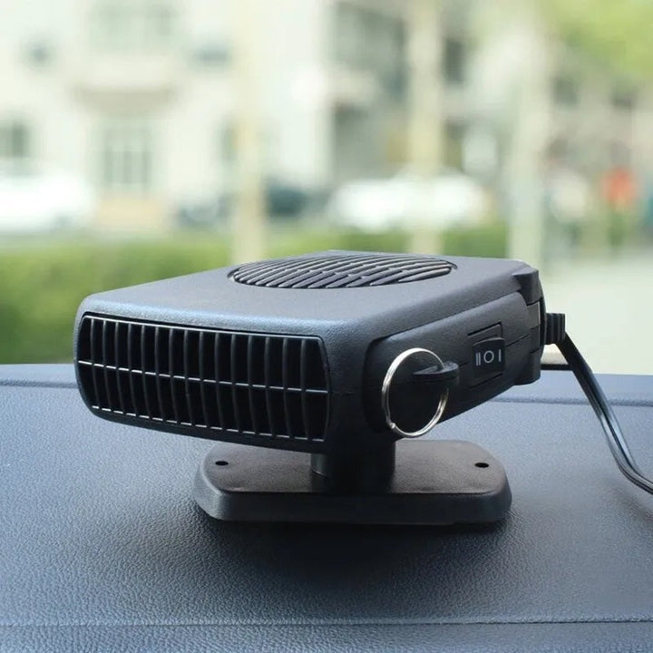 Värmekällan™ Bärbar bilvärmare 12V med halkfri 360° roterbar bas