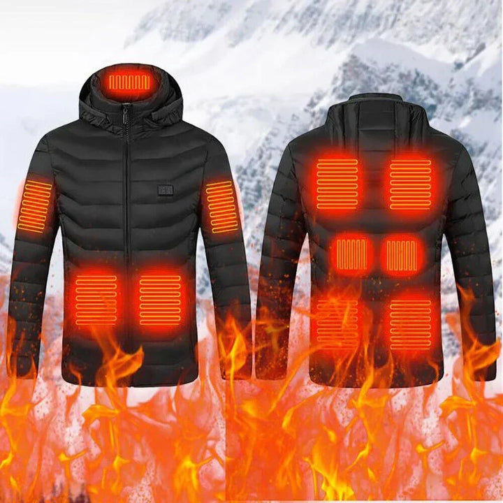 Värmekällan™ Uppvärmd vinterjacka unisex med 3 värmelägen