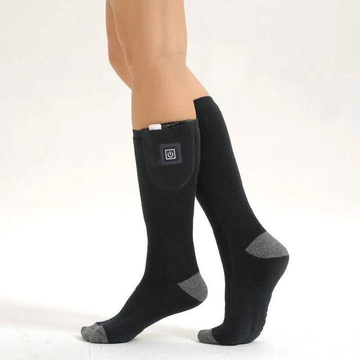 Värmekällan™ Uppladdningsbara värmestrumpor med justerbar temperatur