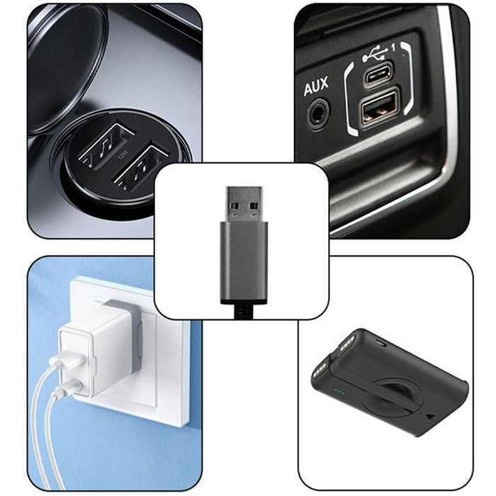 Värmekällan™ USB-uppvärmd sittdyna i grafen som värms på 5 sekunder